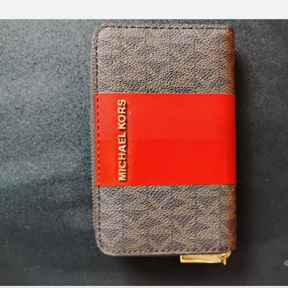 Michael Kors Brown and Red Men's Wallet